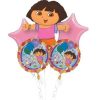 Dora Foil Balloon Bouquet