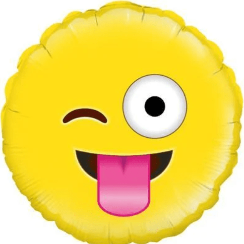 18″ Foil Crazy Emoji Balloon