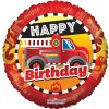 Fire Truck Happy Birthday Balloon - 18" Foil