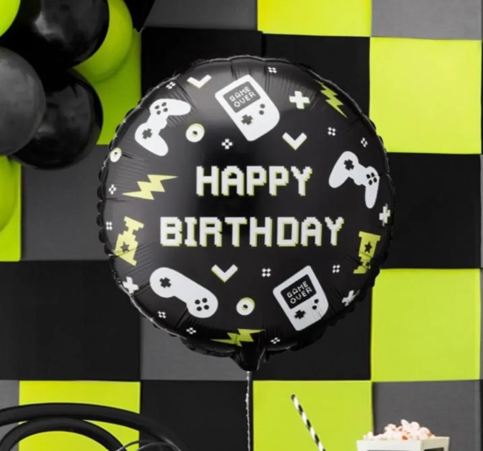 Gaming Happy Birthday Foil Balloon - Image 2