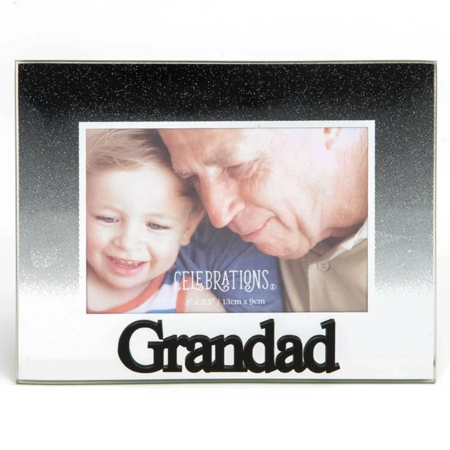 Black Glitter Glass Grandad Frames