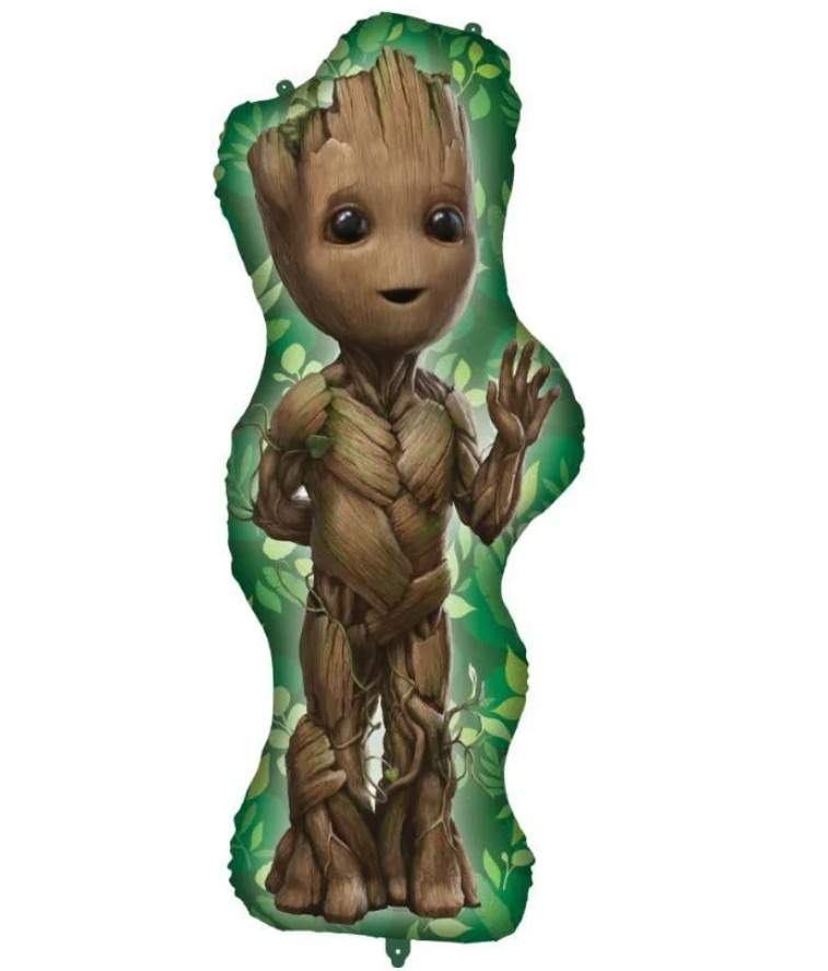 Marvel Avengers Baby Groot Shaped Super Size Foil Balloon 100x46cm