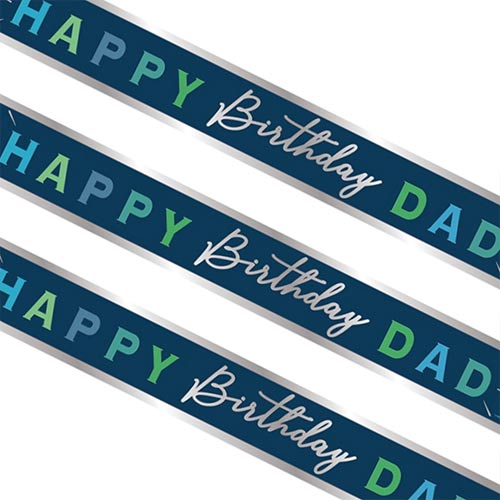 Happy Birthday Dad Foil Banner