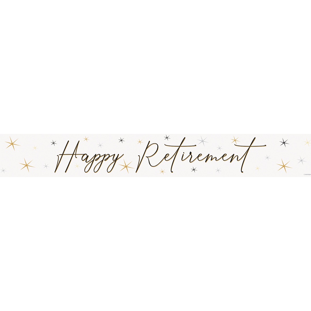 Happy Retirement Foil Banner