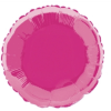 18" Foil Round Hot Pink Helium Balloon