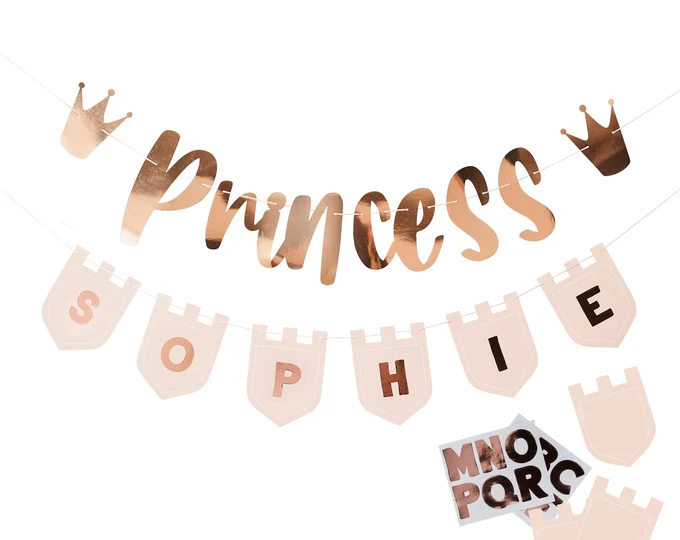 Customizable Princess Banner