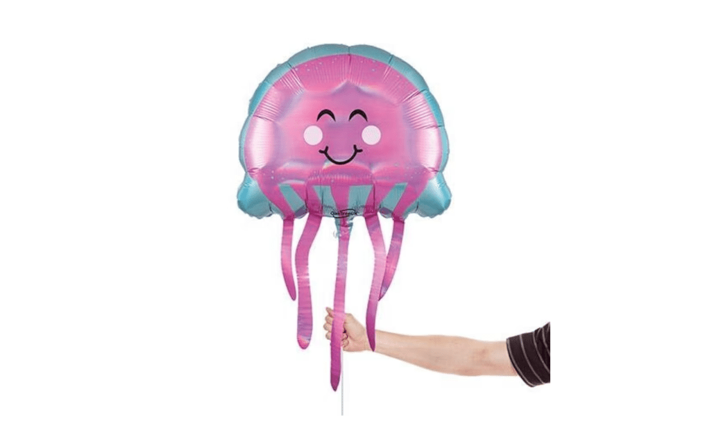 Iridescent Jellyfish Giant Helium Foil Balloon - Image 2