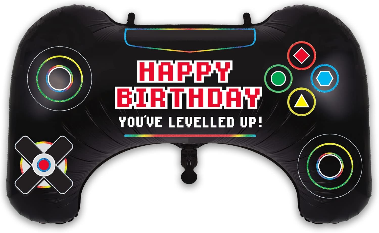 31 inch Happy Birthday Levelled Up Controller Foil Balloon