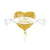 Just Married Heart and Doves SuperShape Balloon 41x21in