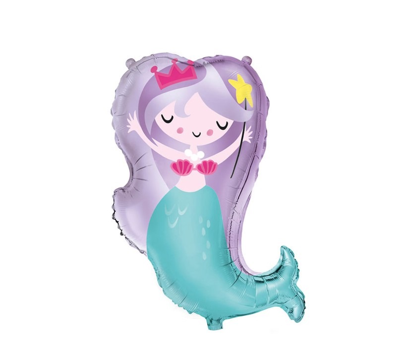 29" Giant Foil Magical Mermaid Balloon
