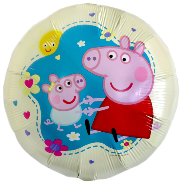 18 inch Peppa Pig & Baby Evie Foil Balloon