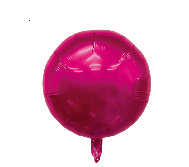 18" Foil Round Pink Helium Balloon