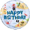 Ahoy Pirate Round Foil Balloon 18"