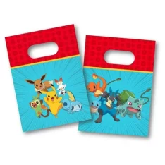 Vibrant Pokemon Paper Party Bags