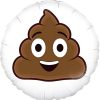 Smiling Poop Emoji 18 Inch Foil Balloon
