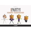 Party Halloween DIY Mini Pumpkin Decoration Set - 4 Kits