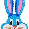 37" Rabbit Shaped Easter Balloon (BLUE)