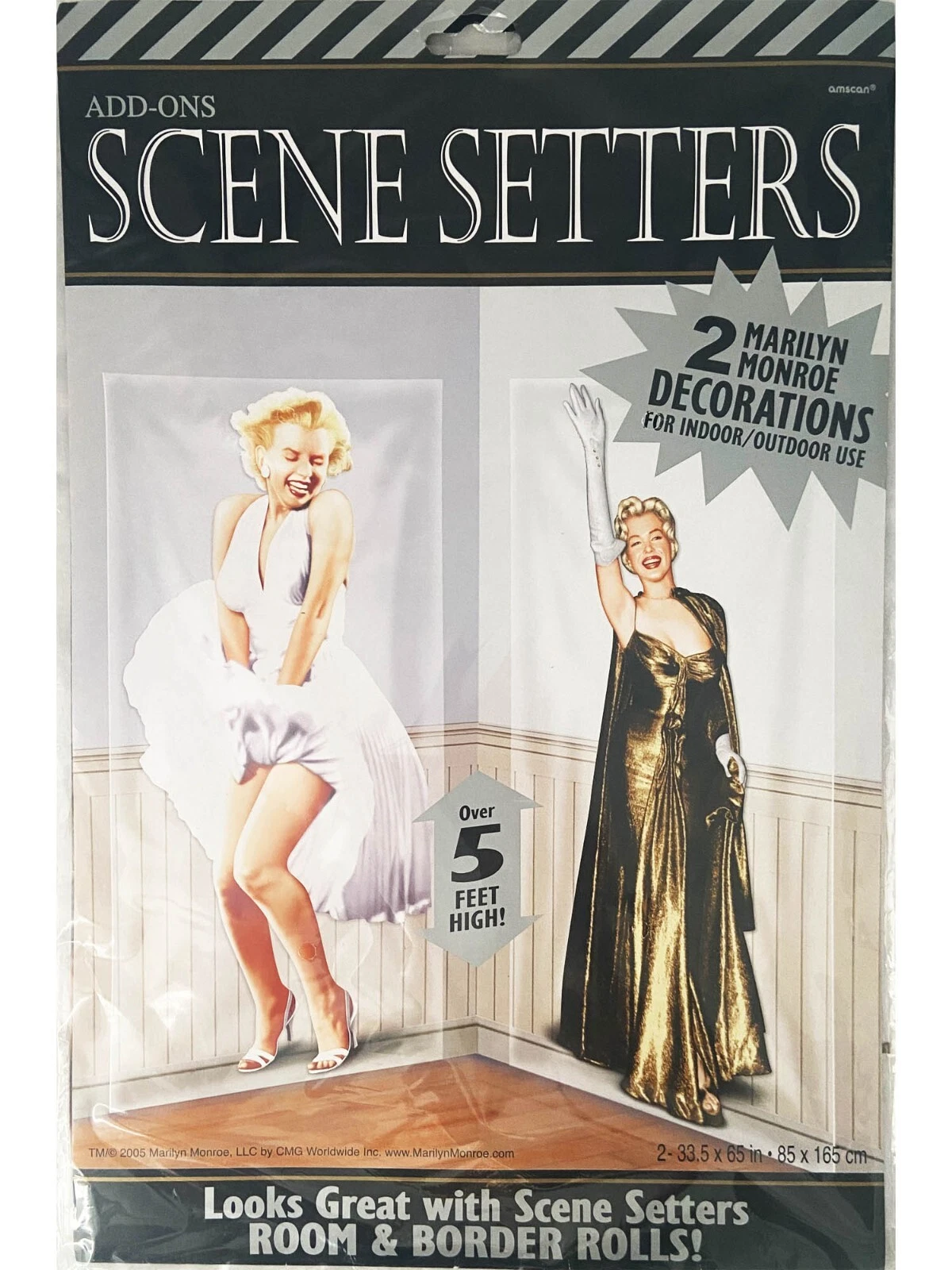 MARILYN MONROE SCENE SETTER BACKDROP (2) Party Supplies Decoration Movie Star