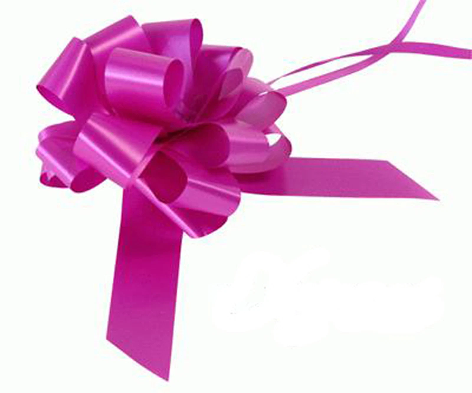 Fuchsia Pink Pull Bow