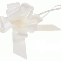 White Pull Bow