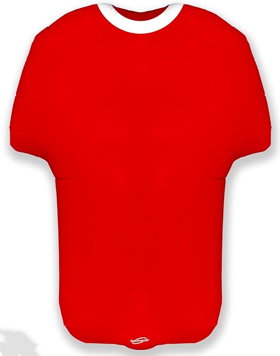 24″ Shape Sports Shirt Red Foil Balloon