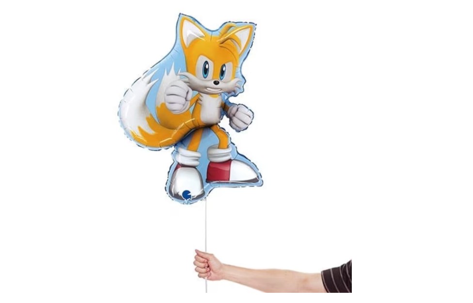 Tails Sonic The Hedgehog Giant Foil Helium Balloon 84cm / 33 in - Image 2