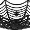 Halloween Spider Web Basket Black