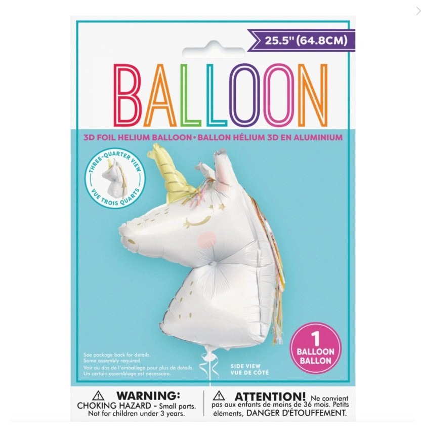 26 inch Dainty Magical Unicorn Foil Balloon - Image 2