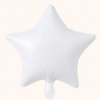 20" Foil Star Shaped Balloon - White Colour