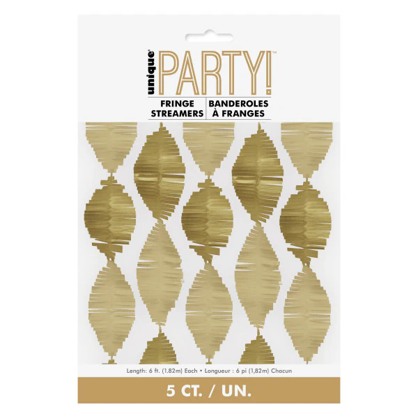 Gold Fringe Streamer