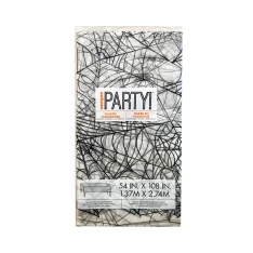 Transparent spider web plastic tablecloth