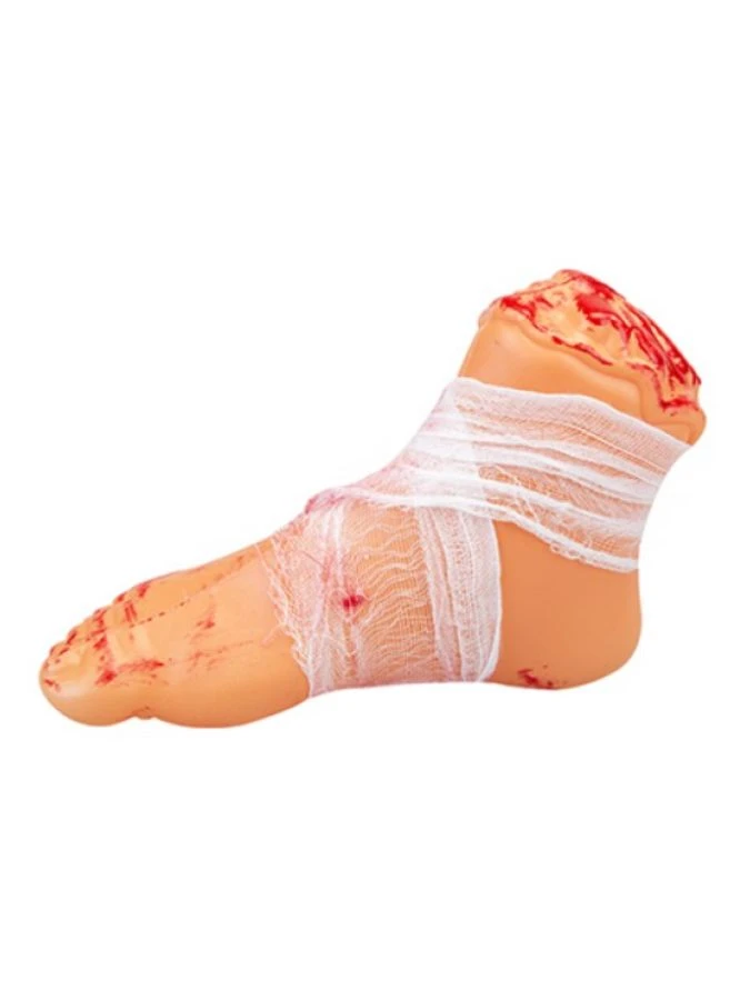 Severed Foot Bloody Bandaged
