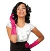 Bright Pink Gloves