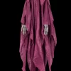 Outdoor Hanging Skull Ghost Halloween Decoration -  Purple