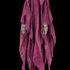 Outdoor Hanging Skull Ghost Halloween Decoration -  Purple