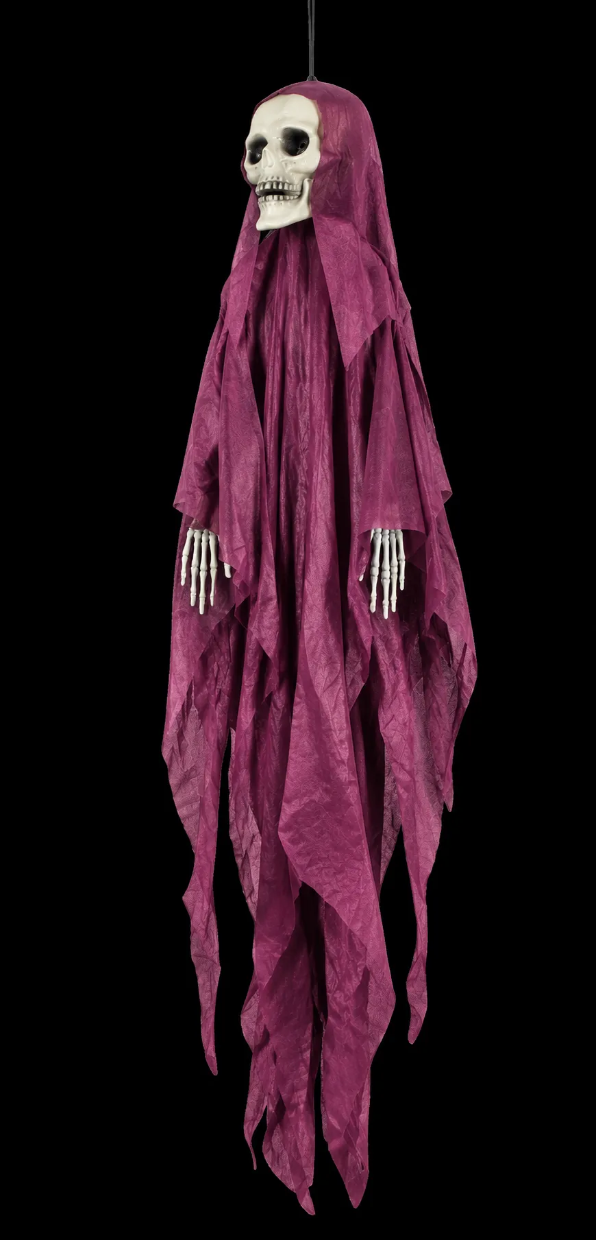 Outdoor Hanging Skull Ghost Halloween Decoration –  Purple