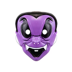 Purple Vampire Unisex Kids Halloween Fancy Dress Mask