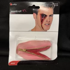 Latex Zip Face Scar make Up