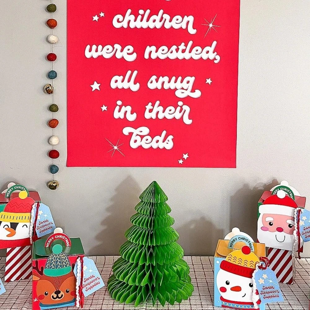 30cm Honeycomb Christmas Tree Table Decoration - Image 3