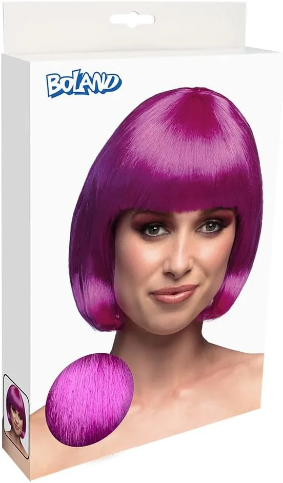 Cabaret Straight Bob Wig Purple - Image 4