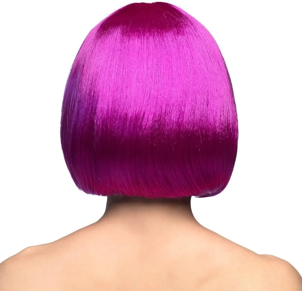 Cabaret Straight Bob Wig Purple - Image 3