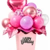 Pink Happy Birthday Balloon Bouquet Set (31 Pcs)