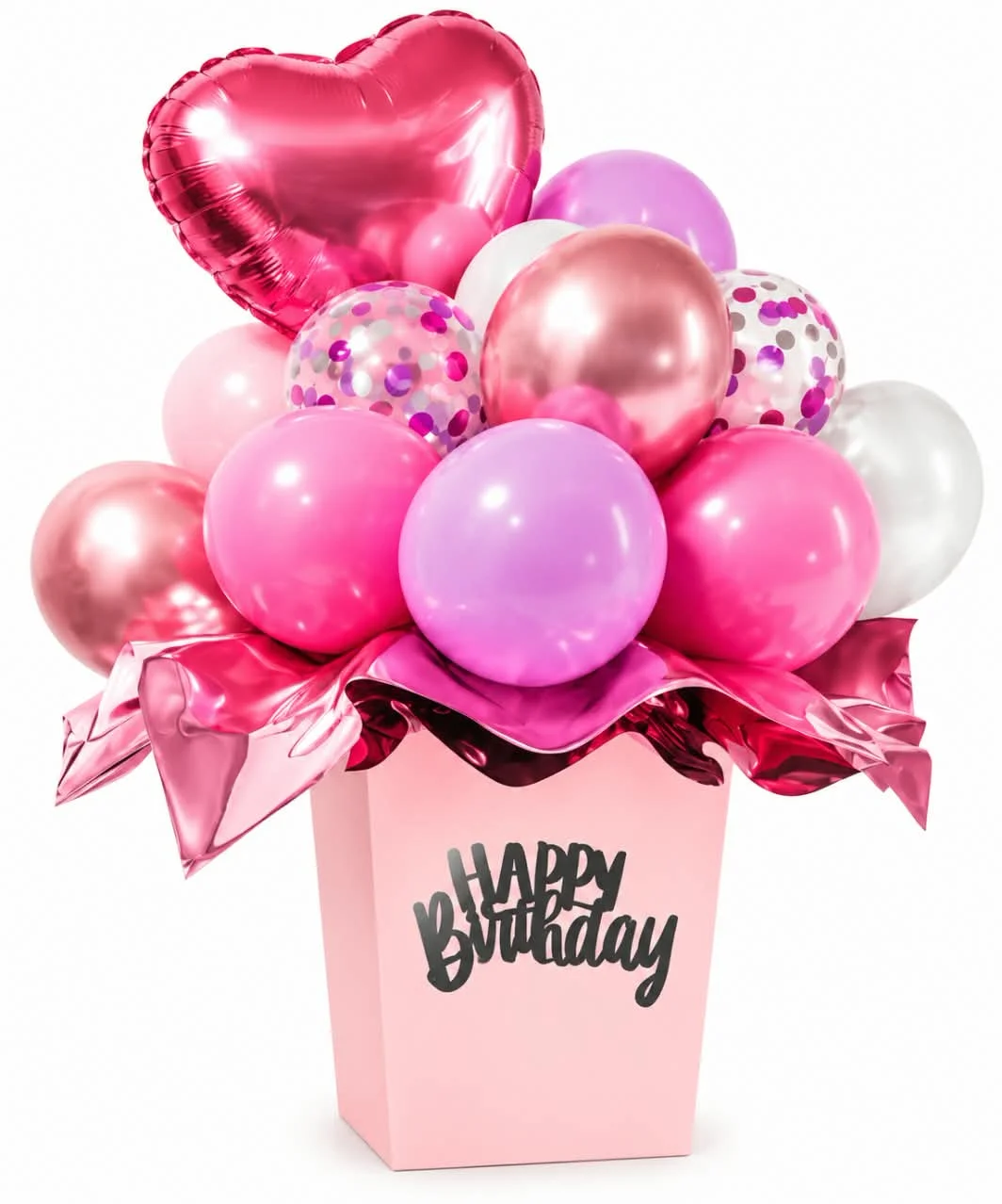 Pink Happy Birthday Balloon Bouquet Set (31 Pcs)