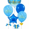 Blue Tabletop Floating Balloon Stand & Party Centerpiece Kit