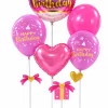 Pink Tabletop Floating Balloon Stand & Party Centerpiece Kit