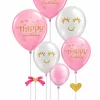Pink & Silver Tabletop Floating Balloon Stand & Party Centerpiece Kit
