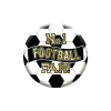 Black & White No. 1 Football Fan Badge