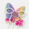 Glitter Fairy Butterfly Birthday Cake Topper Celebration Decor
