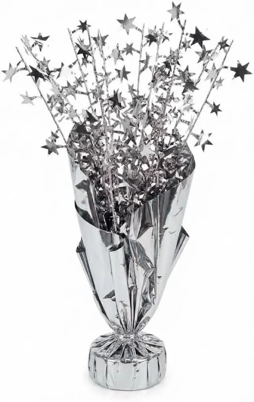 Silver Balloon Table Centerpiece Stand Set