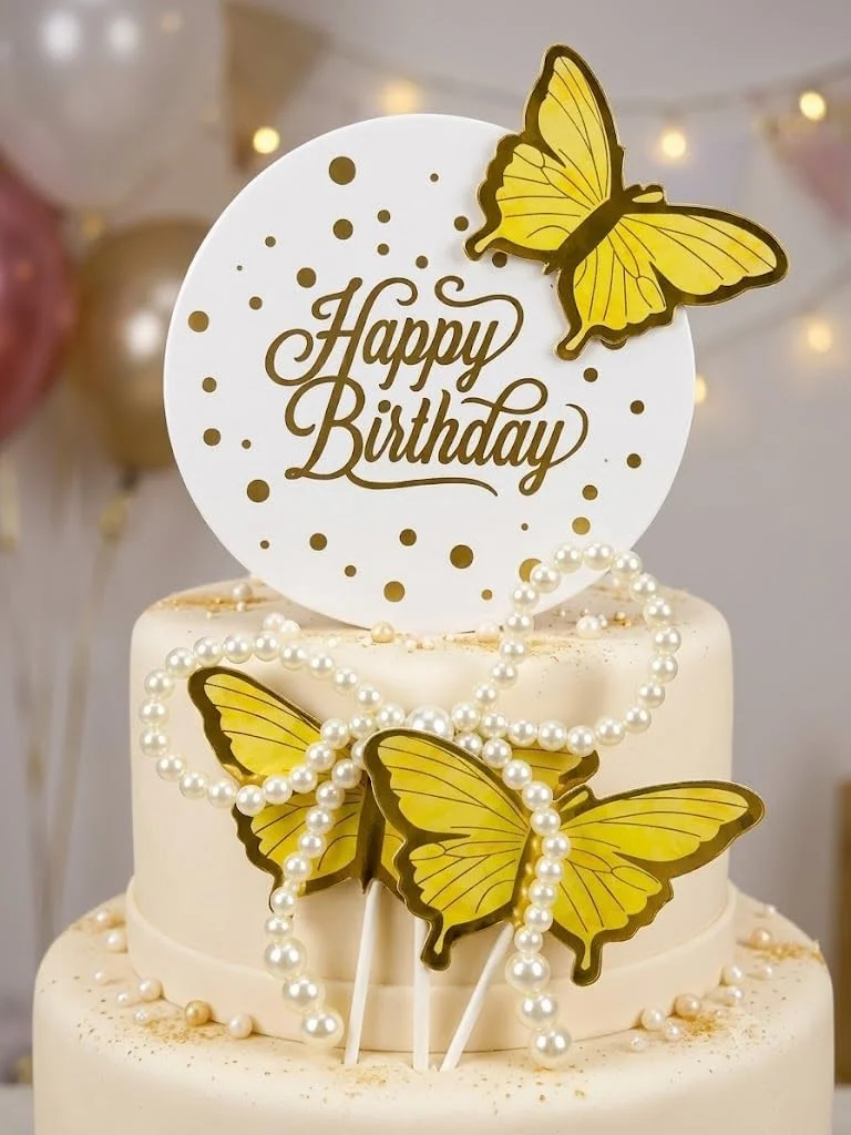 Fairy Butterfly Birthday Cake Topper Celebration Decor